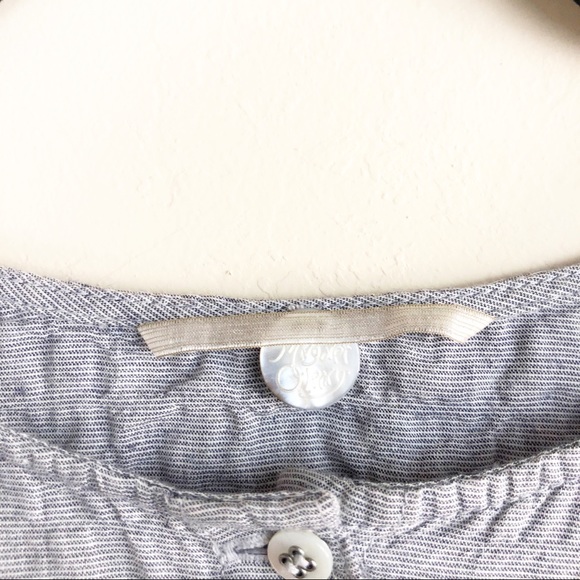 Margaret O’Leary Grid Stitch Button Down Top - Picture 4 of 5